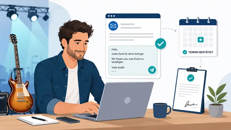 Bandbooking erfolgreich bestätigt